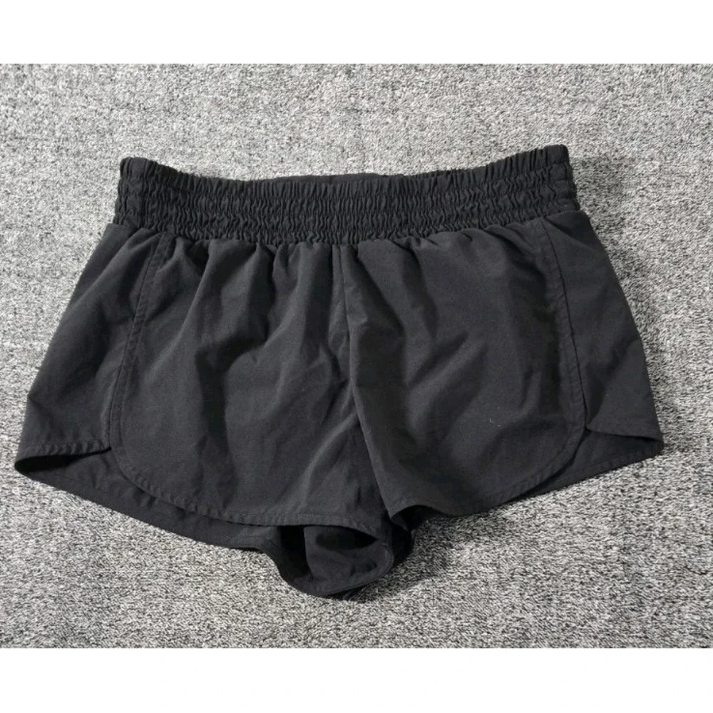 Zella‎ Women Black Athletic Runnjng Yoga Sports Shorts Sz Medium 28x3